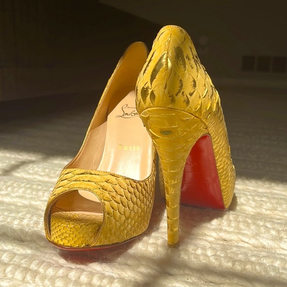 ⭐️AUTHENTIC NWOT Christian Louboutin Python Heel - Picture 13 of 13